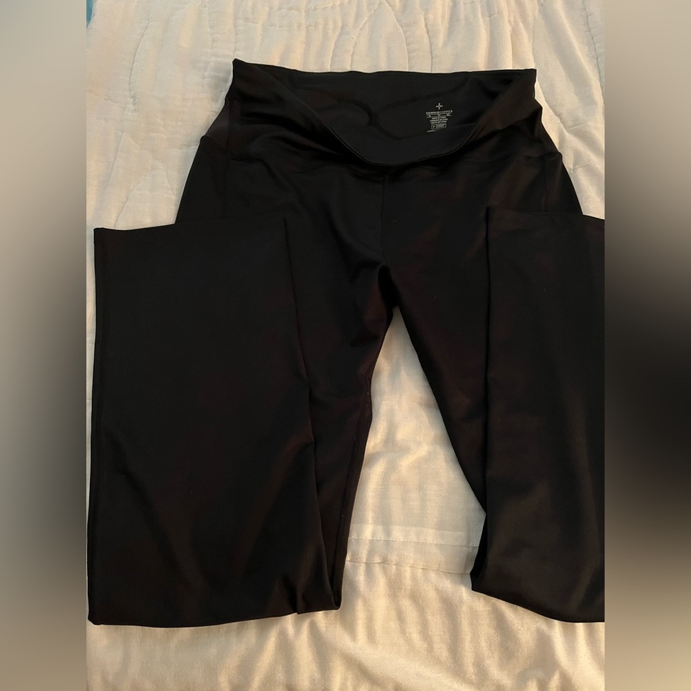 Tommy Copper Black High-Waisted Leggings